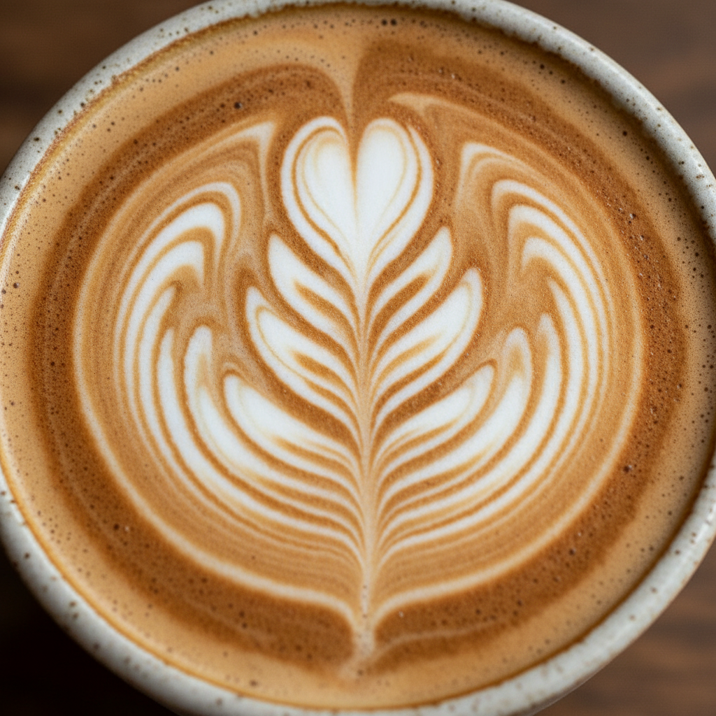 Coffee foam and latte art