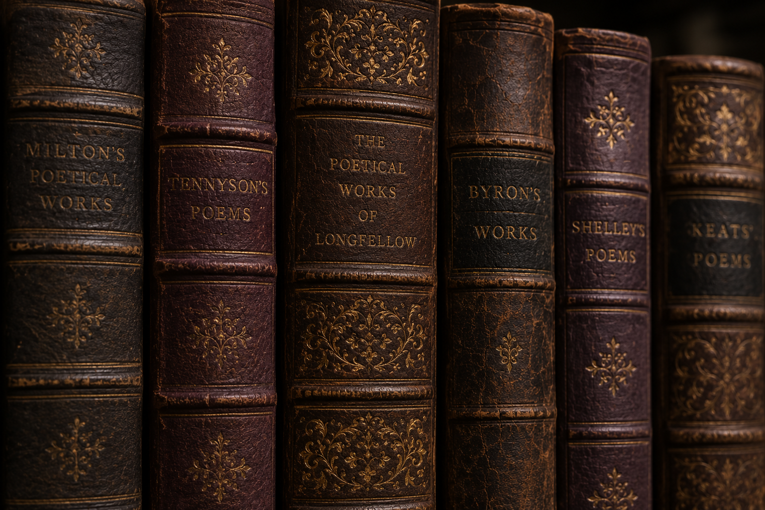 Dark ink and aged books